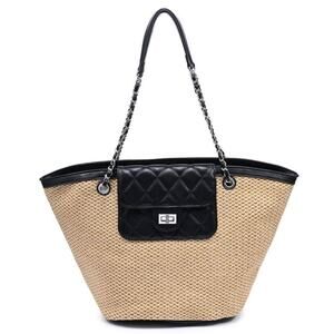 Landon Tote – Natural Black